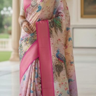 Lf05 - Digital Peacock Soft Silk